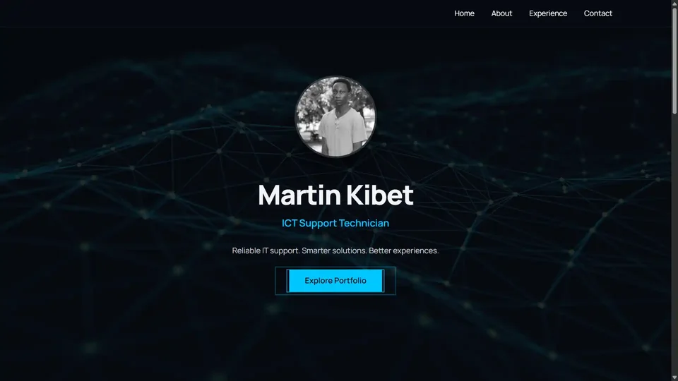 Personal brand and portfolio website sample