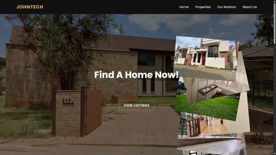 Real estate & property listings website sample